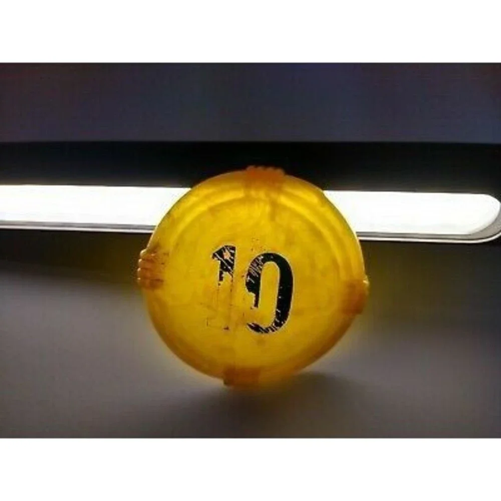 Vintage Pinball Machine Bumper Cap Game Part Original 1950s Yellow Marble # 10